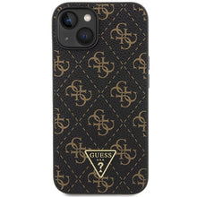 Заредете изображение във визуализатора на галерията – Original Case GUESS hardcase 4G Triangle Metal Logo GUHCP15MPG4GPK for Iphone 14 Plus/ 15 Plus black
