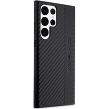 Заредете изображение във визуализатора на галерията – AMG AMHCS23LBLSCA S23 Ultra S918 black/black hardcase Carbon Stripe&amp;Embossed

