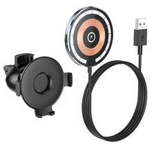 Заредете изображение във визуализатора на галерията – HOCO car holder with wireless charging automatic 15W CW42 black
