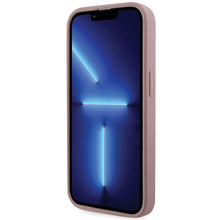 Заредете изображение във визуализатора на галерията – Original Case GUESS Rhinestone Triangle hardcase GUHCP14LHDGTPP for Iphone 14 Pro pink
