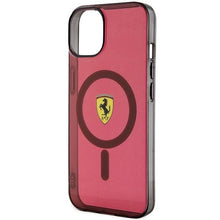 Заредете изображение във визуализатора на галерията – Ferrari FEHMP14SURKR iPhone 14 6.1" red/red hardcase Translucent Magsafe
