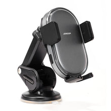 Заредете изображение във визуализатора на галерията – Joyroom car holder with 15W inductive charger for dashboard black (JR-ZS299)
