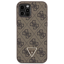 Заредете изображение във визуализатора на галерията – Original Case GUESS hardcase Crossbody 4G Metal Logo GUHCP12MP4TDSCPW for Iphone 12/ 12 Pro brown
