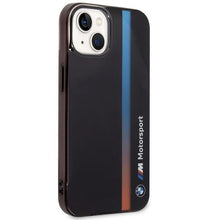 Заредете изображение във визуализатора на галерията – Case BMW BMHCP14S22HVGV iPhone 14 6.1" black/black IML Tricolor Stripe
