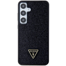 Заредете изображение във визуализатора на галерията – Guess Rhinestone Triangle case for Samsung Galaxy S24+ - black
