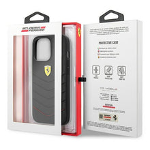 Заредете изображение във визуализатора на галерията – Ferrari FEHCP13LRQUK iPhone 13 Pro/13 6.1" black/black hardcase Off Track Quilted
