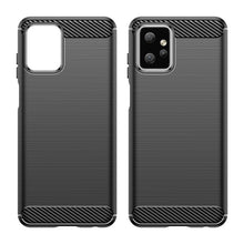 Заредете изображение във визуализатора на галерията – Carbon Case for Motorola Moto G Power 2023 flexible silicone carbon cover black
