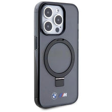 Заредете изображение във визуализатора на галерията – BMW Ring Stand M Collection MagSafe case for iPhone 15 Pro Max - black
