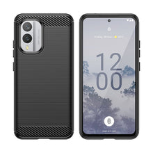 Заредете изображение във визуализатора на галерията – Carbon Case silicone case for Nokia X30 - black
