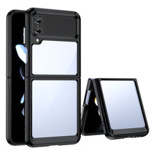 Заредете изображение във визуализатора на галерията – Outer Space Case for Samsung Galaxy Z Flip 3 cover with a flexible frame black
