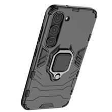 Заредете изображение във визуализатора на галерията – Ring Armor case for Samsung Galaxy S23 armored cover magnetic holder ring black
