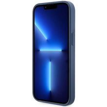 Заредете изображение във визуализатора на галерията – Guess GUHMP14MP4RPSB iPhone 14 Plus 6.7" blue/blue hardcase 4G Printed Stripes MagSafe
