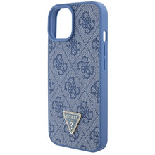 Заредете изображение във визуализатора на галерията – Original Case GUESS hardcase Crossbody 4G Metal Logo GUHCP15SP4TDSCPB for Iphone 15 blue
