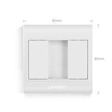 Заредете изображение във визуализатора на галерията – Ugreen HDMI wall frame (Socket 86) white (20316)
