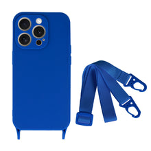 Заредете изображение във визуализатора на галерията – Strap Silicone Case for Iphone 11 design 2 blue
