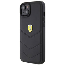 Заредете изображение във визуализатора на галерията – Ferrari FEHCP15MRDUK iPhone 15 Plus 6.7" black/black hardcase Quilted Metal Logo
