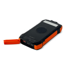 Заредете изображение във визуализатора на галерията – Choetech solar power bank with inductive charging 20000mAh PD 20W / QC 18W / Qi 10W orange (B657)
