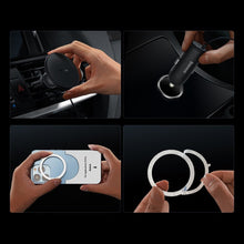 Заредете изображение във визуализатора на галерията – Baseus CW01 MagSafe 15W USB 25W inductive car charger - black
