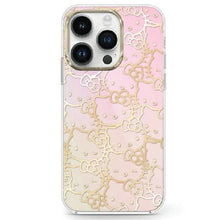 Заредете изображение във визуализатора на галерията – Hello Kitty IML Gradient Electrop Crowded Kitty Head case for iPhone 15 - pink
