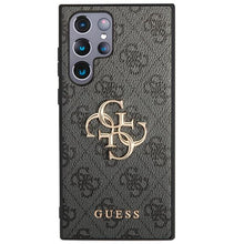 Заредете изображение във визуализатора на галерията – Guess GUHCS23L4GMGGR S23 Ultra S918 grey/grey hardcase 4G Big Metal Logo
