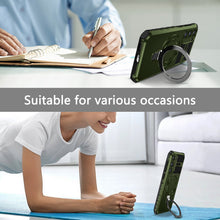 Заредете изображение във визуализатора на галерията – Tel Protect Armor Magsafe Metal Ring Case for Samsung Galaxy S23 green
