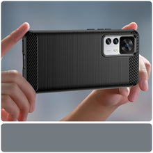 Заредете изображение във визуализатора на галерията – Carbon Case case for Xiaomi 12T Pro / Xiaomi 12T flexible silicone carbon cover black
