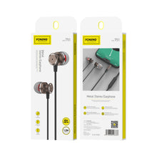 Заредете изображение във визуализатора на галерията – Foneng Earphones T51 with microphone grey

