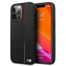 Заредете изображение във визуализатора на галерията – Original Case BMW M Collection Triangles Hardcase BMHCP13LTRTBK for Iphone 13/13 Pro Black
