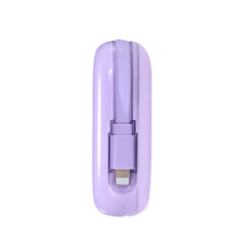 Заредете изображение във визуализатора на галерията – Joyroom powerbank 10000mAh Jelly Series 22.5W with built-in Lightning cable violet (JR-L003)
