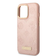 Заредете изображение във визуализатора на галерията – Guess GUHMP13LSAPSTP iPhone 13 Pro / 13 6.1" pink/pink hardcase Peony Logo Plate MagSafe
