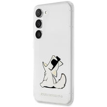 Заредете изображение във визуализатора на галерията – Karl Lagerfeld KLHCS23SCFNRC S23 S911 transparent hardcase Choupette Fun
