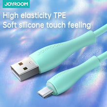 Заредете изображение във визуализатора на галерията – USB - micro USB cable Joyroom S-2030M8 3A 2m - green
