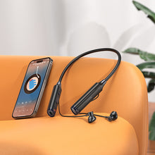 Заредете изображение във визуализатора на галерията – Borofone Sports earphones BE64 Perfect bluetooth black
