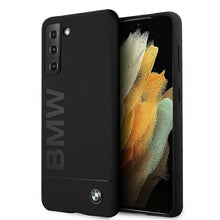 Заредете изображение във визуализатора на галерията – Original Case BMW - Hard Case Silicone Signature Logo BMHCS21MSLBLBK - Samsung S21 Plus Galaxy G996 Black
