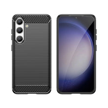 Заредете изображение във визуализатора на галерията – Carbon Case for Samsung Galaxy S24 Flexible Silicone Carbon Cover - Black
