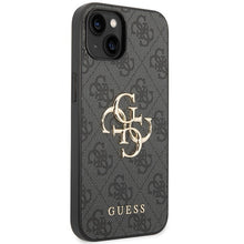 Заредете изображение във визуализатора на галерията – Original Case GUESS 4G Big Metal Logo GUHCP15M4GMGGR for Iphone 15 Plus grey
