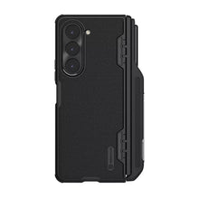 Заредете изображение във визуализатора на галерията – Nillkin Super Frosted Shield Fold Case for Samsung Galaxy Z Fold 5 5G black (pen holder)
