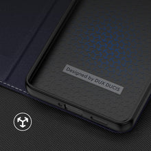 Заредете изображение във визуализатора на галерията – Dux Ducis Skin X2 Case For Xiaomi Redmi Note 12 Pro / Poco X5 Pro 5G Cover Flip Wallet Stand Blue
