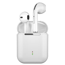 Заредете изображение във визуализатора на галерията – Wireless headset stereo tws j18 + docking station white - TopMag
