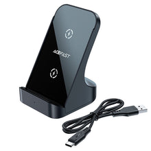 Заредете изображение във визуализатора на галерията – Acefast induction charger 15W gray base (E14)
