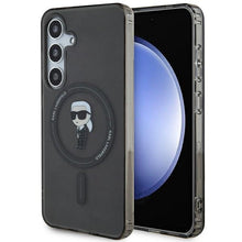 Заредете изображение във визуализатора на галерията – Karl Lagerfeld IML Ikonik MagSafe case for Samsung Galaxy S24 - black

