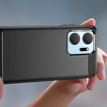 Заредете изображение във визуализатора на галерията – Carbon Case case for Honor Play 40 Plus / Honor X7a flexible silicone carbon cover black
