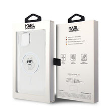 Заредете изображение във визуализатора на галерията – Karl Lagerfeld IML Choupette MagSafe case for iPhone 15 Plus - transparent
