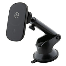Заредете изображение във визуализатора на галерията – Original holder MERCEDES with induction charging to windshield/ for ventilation grille15W Silver Stars Magsafe MEWCCGSLK black

