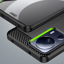 Заредете изображение във визуализатора на галерията – Carbon Case case for Xiaomi 13 Lite flexible silicone carbon cover black
