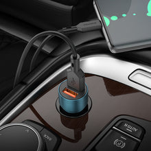 Заредете изображение във визуализатора на галерията – Borofone Car charger BZ19 Wisdom - 2xUSB - 12W gold
