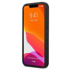 Заредете изображение във визуализатора на галерията – AMG AMHCP13MDOLBK iPhone 13 6,1" czarny/black hardcase Leather Hot Stamped
