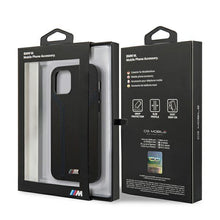 Заредете изображение във визуализатора на галерията – Etui BMW BMHCP12SDLBK iPhone 12 mini 5,4" czarny/black hardcase M Collection Blue Lines
