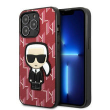 Заредете изображение във визуализатора на галерията – Karl Lagerfeld KLHCP13XPMNIKPI iPhone 13 Pro Max 6.7" hardcase red/red Monogram Ikonik Patch
