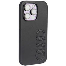 Заредете изображение във визуализатора на галерията – Audi Synthetic Leather iPhone 14 Pro 6.1" black/black hardcase AU-TPUPPCIP14P-TT/D1-BK
